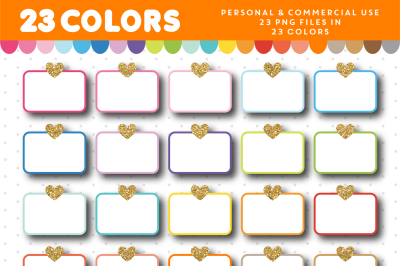 Half box with glitter hearts clipart in 23 colors&2C; CL-1683