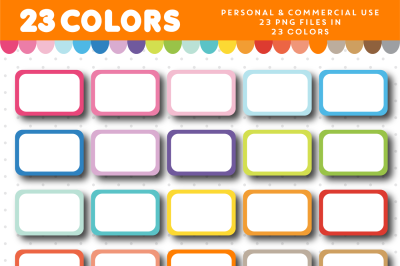 Half box clipart in rainbow colors&2C; CL-987