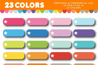 Header clipart with star checkbox&2C; CL-1115