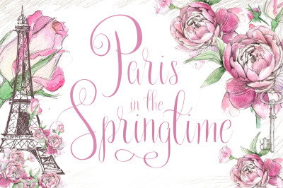 Paris in the Springtime Script Font