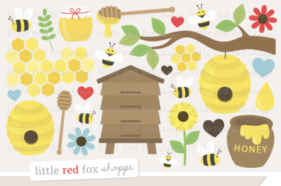 Bees & Honey Clipart