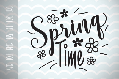 Spring decor, Spring Time SVG Vector Image