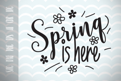 Spring is Here, Spring decor, Spring Time SVG