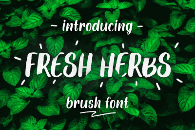 Fresh Herbs font