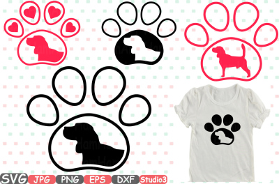 Animal Pet Care Silhouette SVG Pappy Dogs paw Doctor Vet 756S