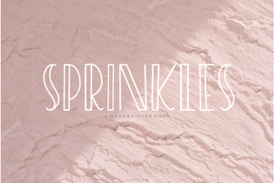 Sprinkles, A sweet and playful font