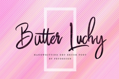 Butter Luchy - Handwritting Brush Font