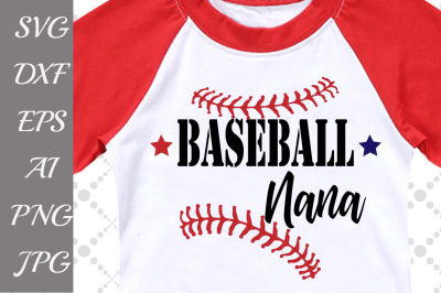 Baseball Nana Svg: 