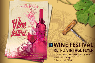 Wine Festival Flyer And Poster