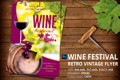 Wine Festival Flyer And Poster