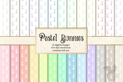 Pastel Bunnies Digital Paper