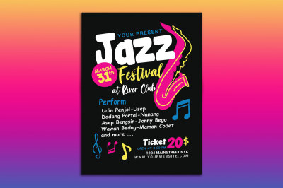 Jazz Festival Flyer