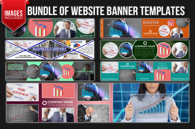 Bundle of 7 Business Website Banners