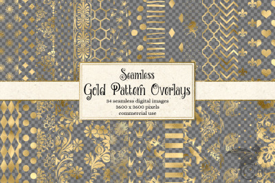 Gold Pattern Overlays