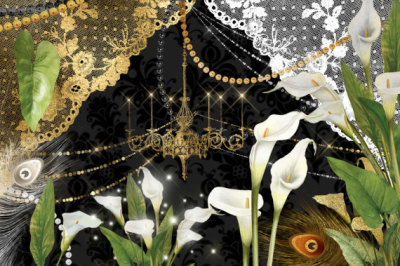 Golden Calla Lilies Clipart