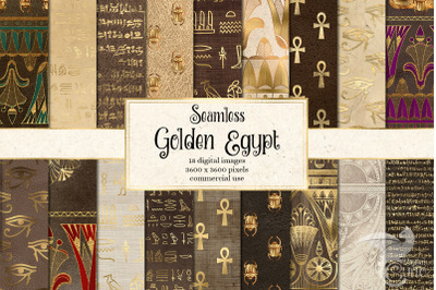 Golden Egyptian Digital Paper