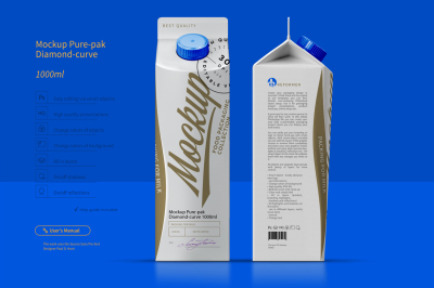 Download 1l Carton Box Mockup Side View Yellowimages