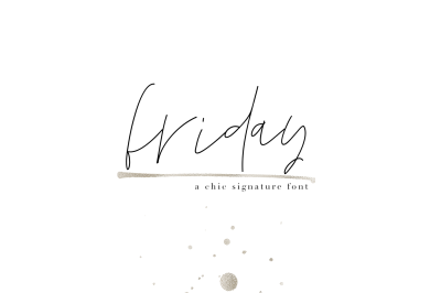Friday - Chic Signature Font