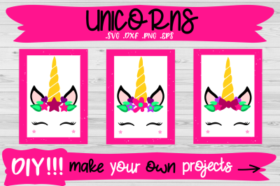 Unicorn SVG cut files for Cricut Silhouette