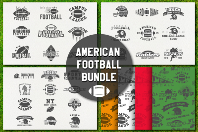 -60% American Football Labels Bundle