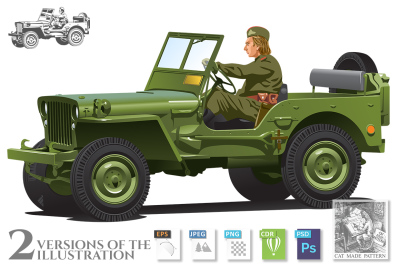 World war two army off-road vehicle