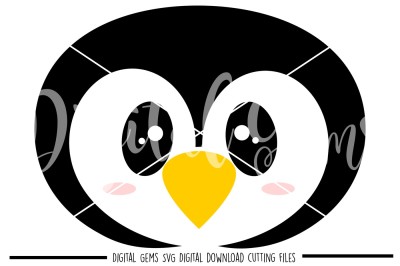 Penguin Face SVG / DXF / EPS / PNG Files