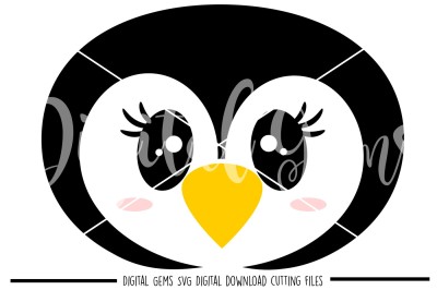 Penguin Face SVG / DXF / EPS / PNG Files