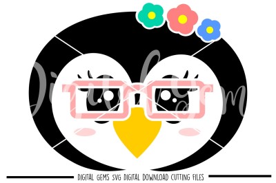 Penguin Face SVG / DXF / EPS / PNG Files