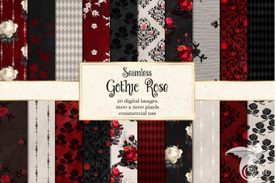 Gothic Rose Digital Paper