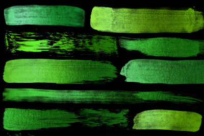 Green Paint Strokes