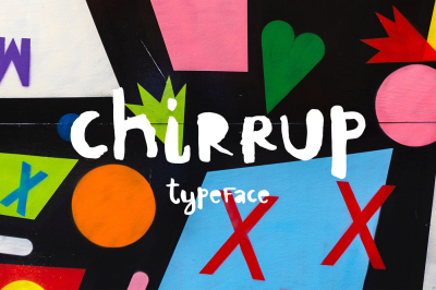 Chirrup Typeface - Hand Drawn Font