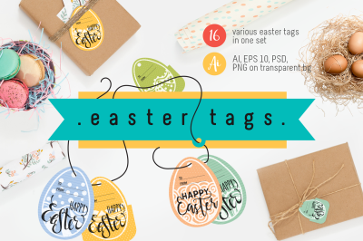 Easter tags collection