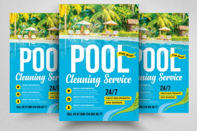 Pool Cleaning Service Flyer