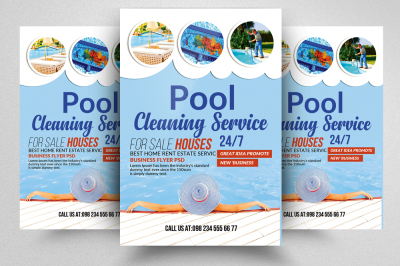 Swimming Pool Cleaning Service Flyer