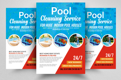 Pool Cleaning Service Flyers