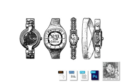 Set of women's watches