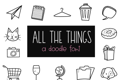All The Things - Everyday Doodles Font