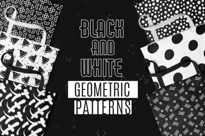 Black and White Geometric Patterns