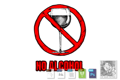 No alcohol sign