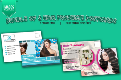 Bundle of 2 Hair Products PostCard