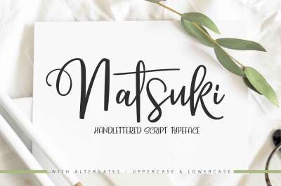 NATSUKI - Hand Lettered Script