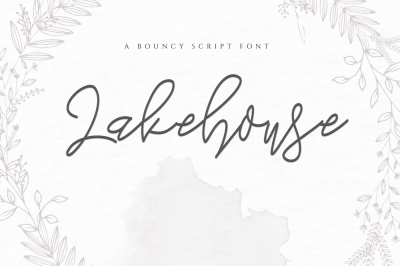 Lakehouse - Script Font