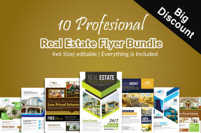 10 Real Estate Flyer Bundle