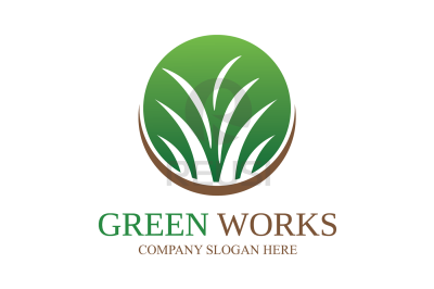 Greenworks Landscaping Logo Template