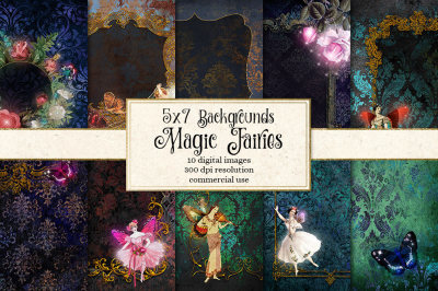 Magic Fairy Invitation Backgrounds