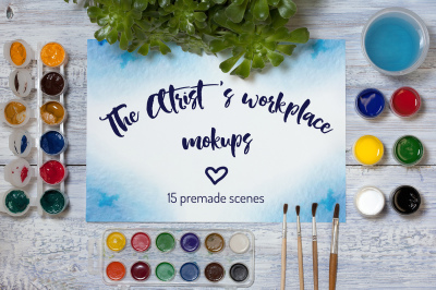 The Artist's workplace Mockups