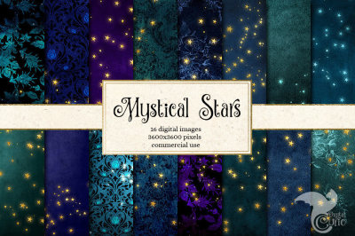 Mystical Stars Digital Paper