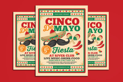 Cinco De Mayo Fiesta Flyer