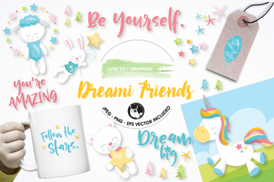 Dream unicorn Graphics and Illustrations