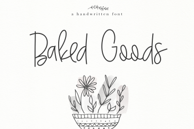 Baked Goods - A Handwritten Signature Font